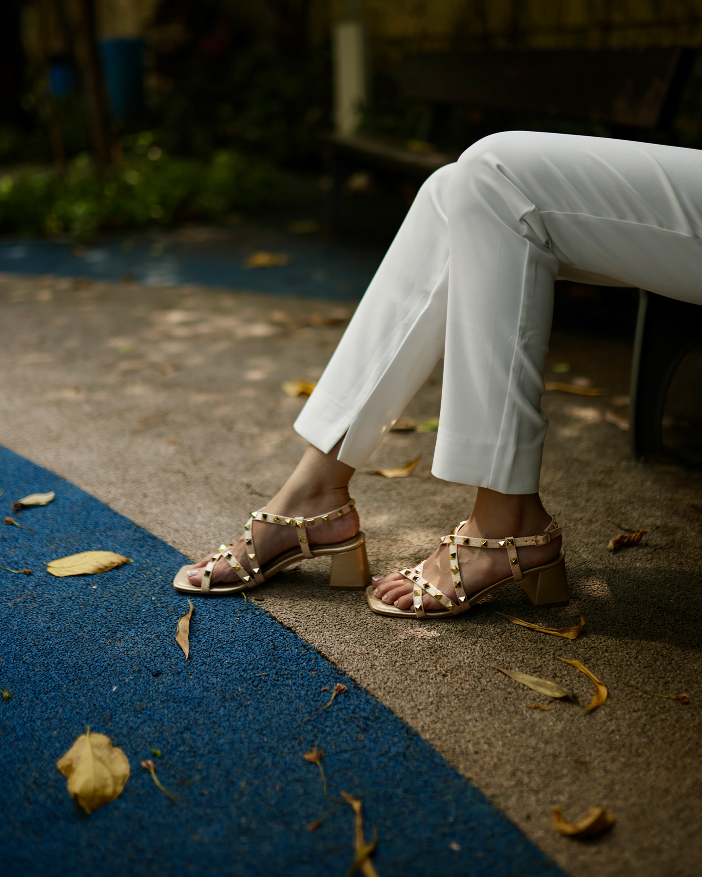 Amara - The Studded Strap Heels